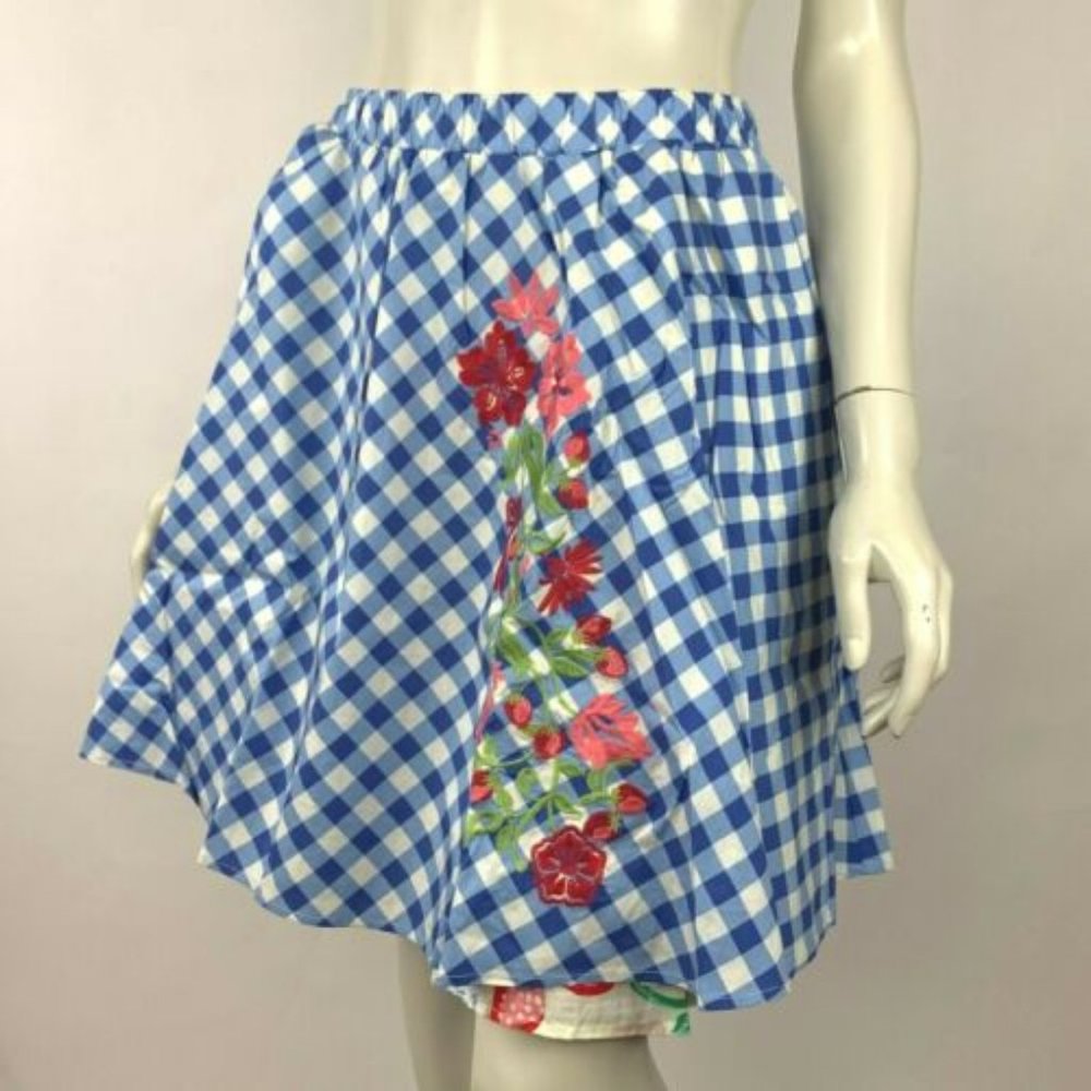 Matilda Jane DUTCH APPLE Skirt Blue Embroidere NWT‎
